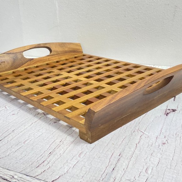 Vintage Jens Quistgaard for Dansk Teak Lattice Tray (ACACIA) - Picture 6 of 9